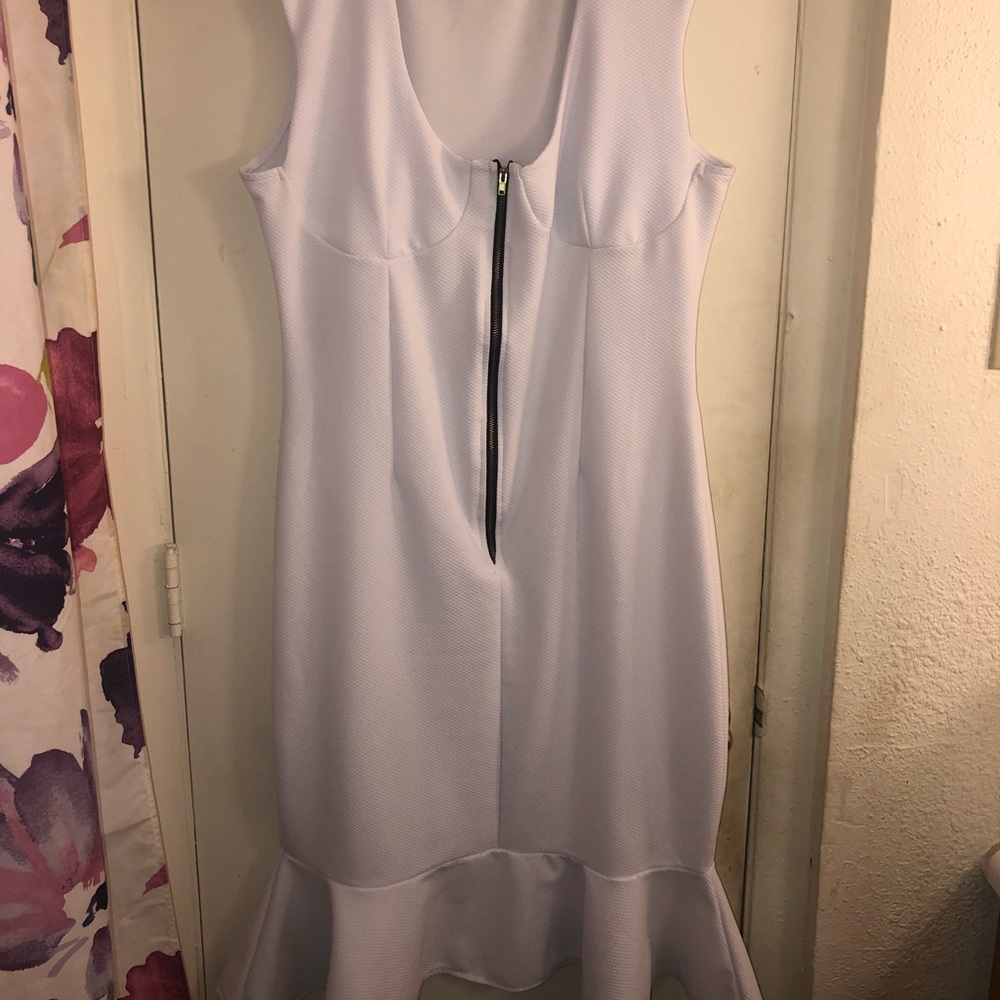 White Peplum Dress!